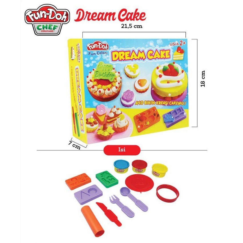 mwn.toys Fun Doh Dream Cake