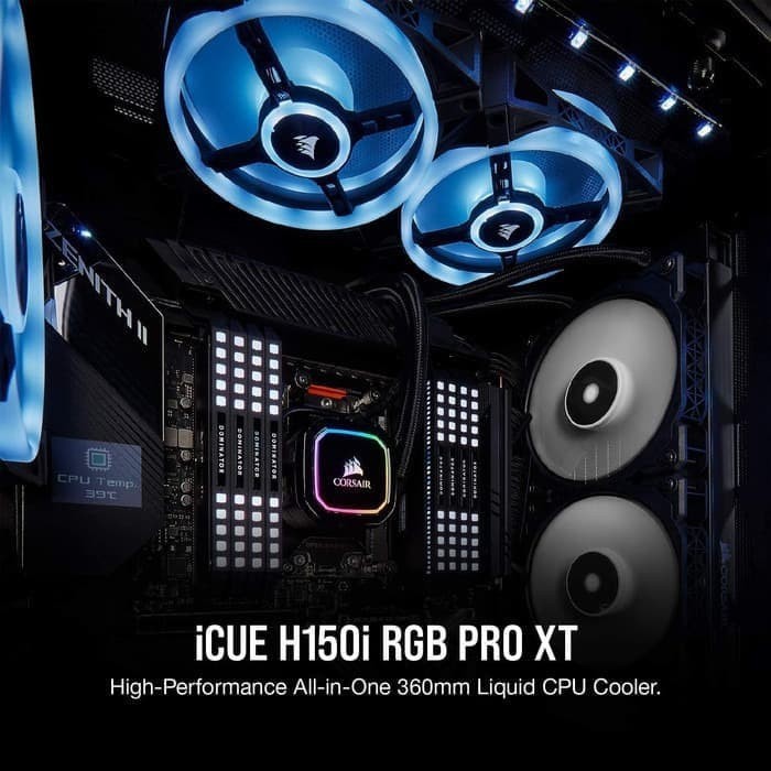 Corsair iCUE H150i RGB PRO XT 360mm Liquid CPU Cooler