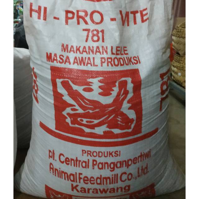 Pakan lele Hi Pro Vite 781 polos Note 10KG