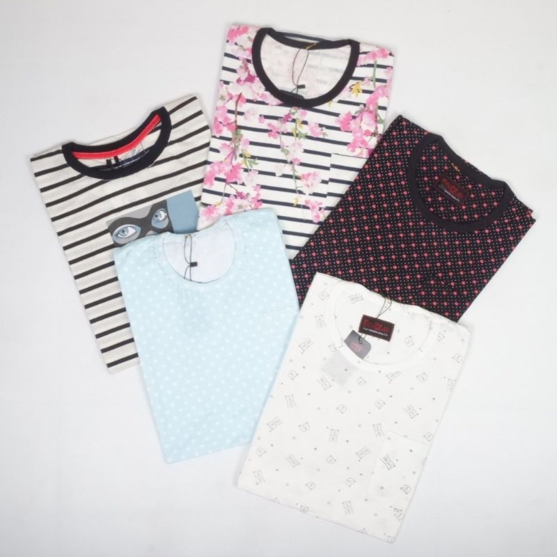 kaos Stripe pria / kaos salur pria / Distro