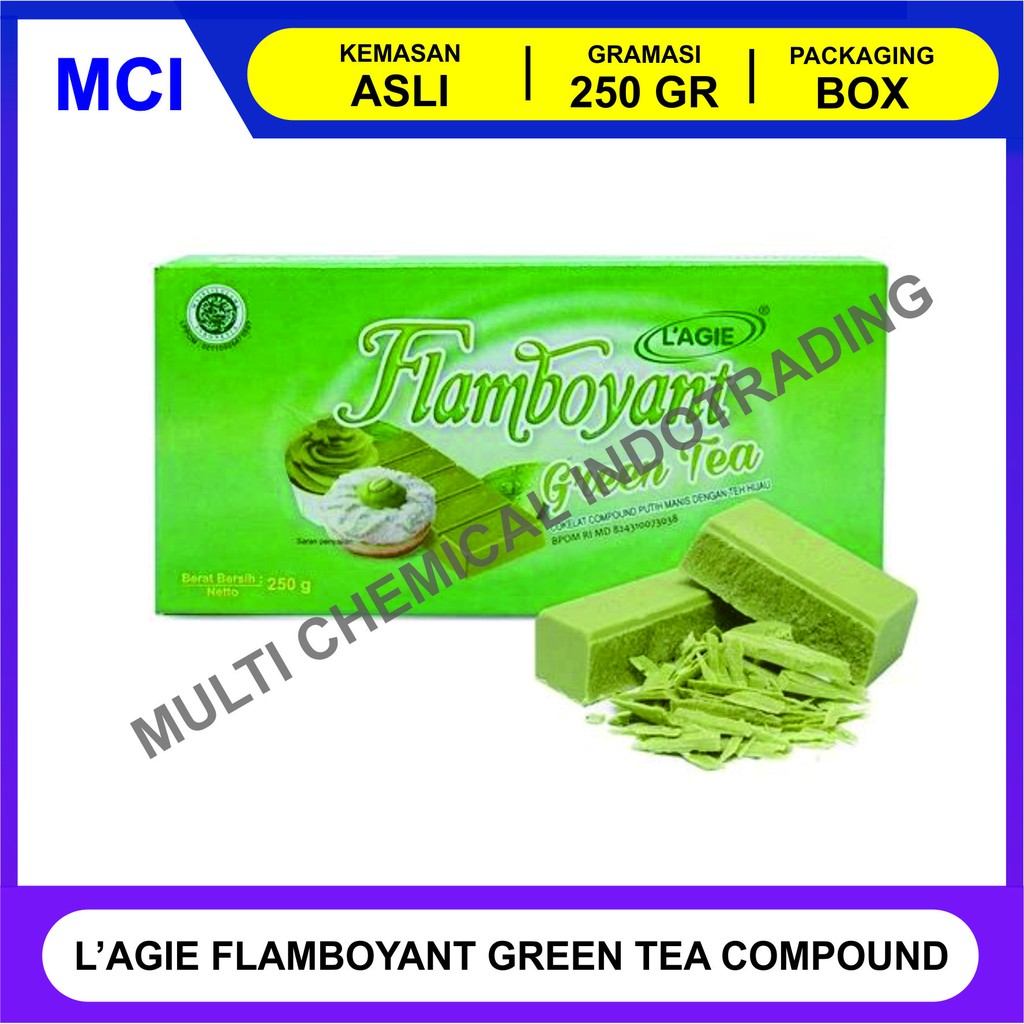 

LAGIE FLAMBOYANT GREEN TEA 250 GR / COKLAT BATANG COMPOUND