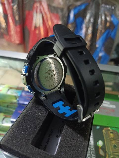 Jam tangan outdoor pilot water resist digital