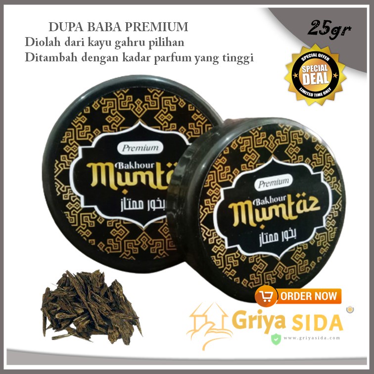 Dupa arab bukhur gahru serbuk 25gr Baba Premium Dupa Bakour Arab Pengahrum Ruangan Buhur PROMO