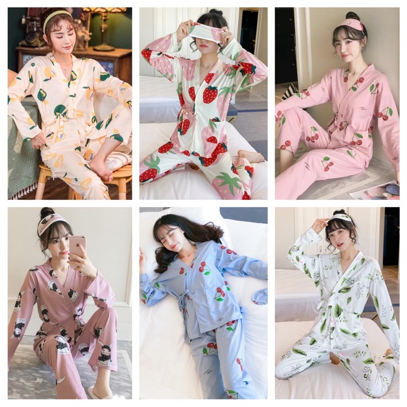 KZ_Set kimono pp premium import / baju tidur kimono pp wanita murah / kimono PP kekinian