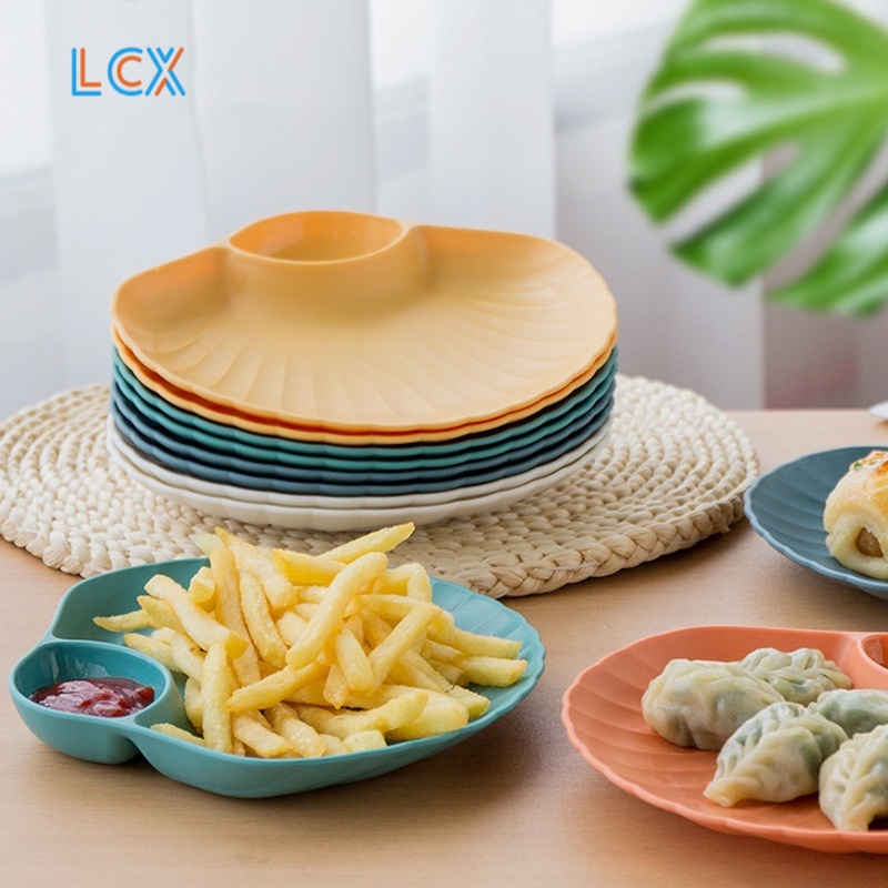 LCX Piring Plastik Plastic Plate / Piring Kerang Shell Plate Kue Roti VS-90