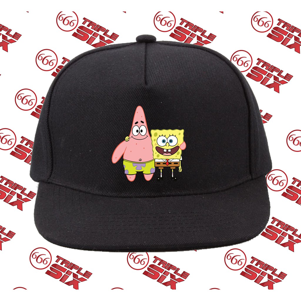 Topi Snapback Cotton Spongebob and patrick