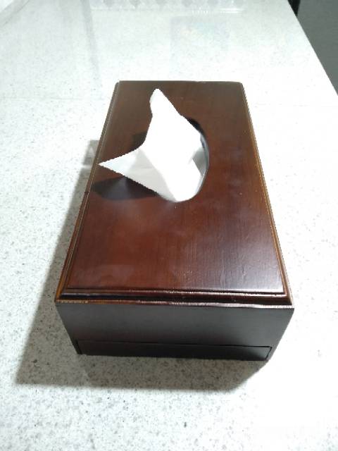 Walnut Tissue Box / Kotak Tisu Kayu / Tempat Tissue / Tissue Box Kayu