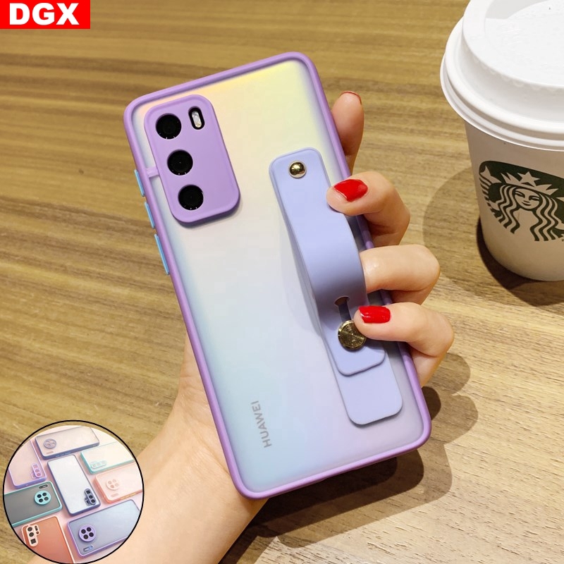 Case Bahan Akrilik Matte Dengan Lensa Kamera Untuk Huawei Nova 7i 5t 3i 7 Se P20 P30 Pro Y9 Prime 2019 Y9S