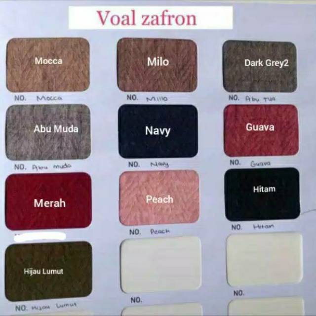 Zafron voal