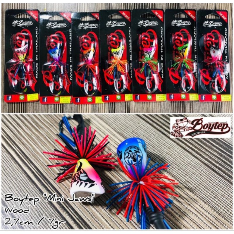 BOYTEP JAWS MINI 2,7cm. umpan casting. umpan gabus. umpan mini. umpan mainan. umpan palsu. umpan kay