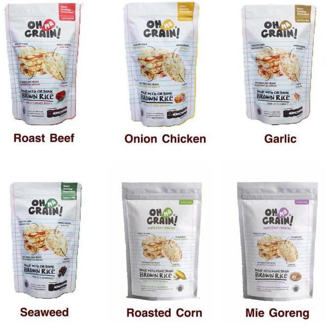 

cN4Code Oh Ma Grain Keripik beras 50gr / Oh Ma Grain ! Rice Crackers P8Z6 (terlaris)