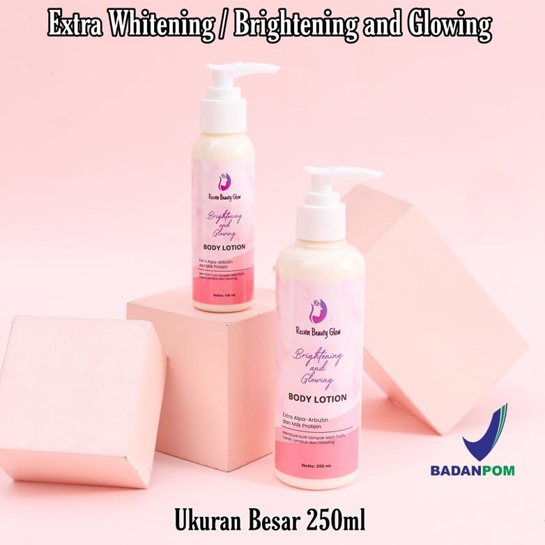 Handbody Lotion Hb Rc Recvin Extra Whitening 250Ml / Handbody Pemutih / Pemutih Badan Ampuh Paten