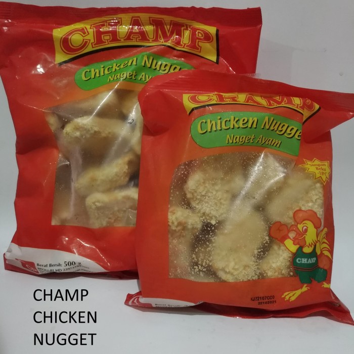 

CHAMP CHICKEN NUGGET NAGET AYAM 500 Gram