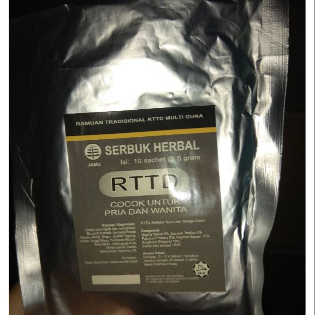 SERBUK HERBAL RTTD - Herbal untuk Asma, Darah Tinggi, Gatal-Gatal, Melancarkan Darah, dll