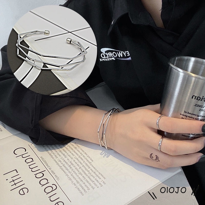 Gelang Paduan Seng Laminasi Gaya Korea Untuk Wanita - ol