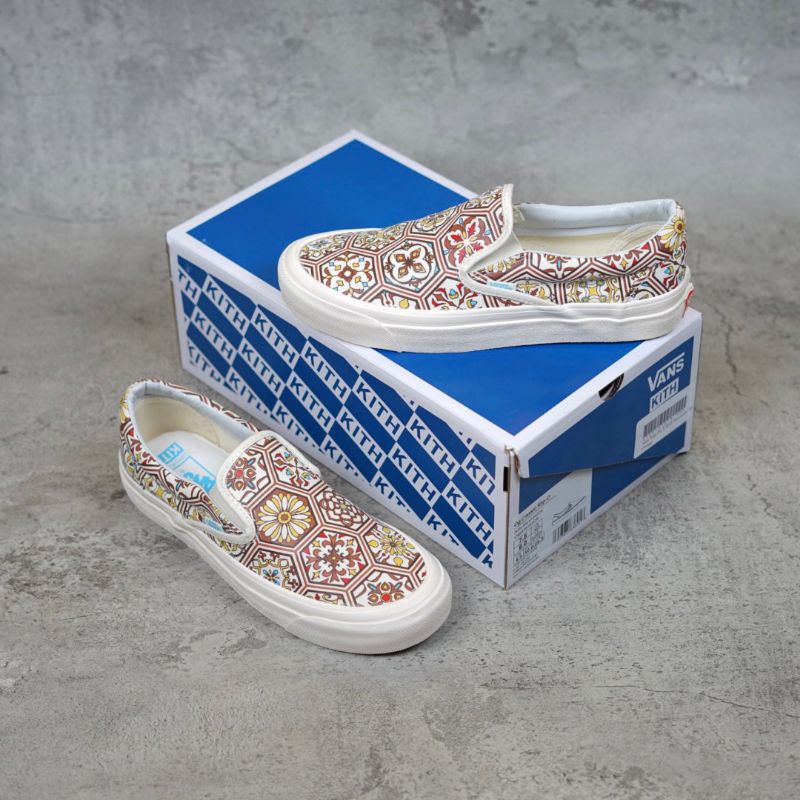 Vans Slip On X Kith Moroccan Tile Orange