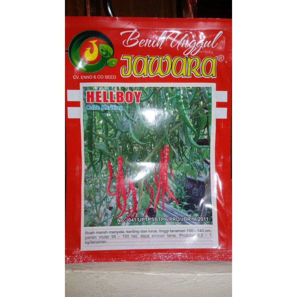 

Bibit / Benih Cabe Keriting HELLBOY Jawara 5 gram