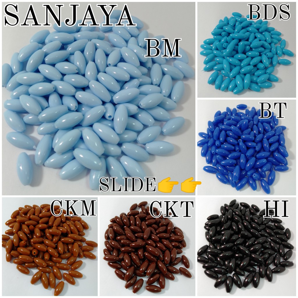 MANIK SUSU / MOTE SUSU / MANIK PADI / MOTE PADI / MANIK SUSU PADI POLOS / MOTE SUSU PADI POLOS 6X12