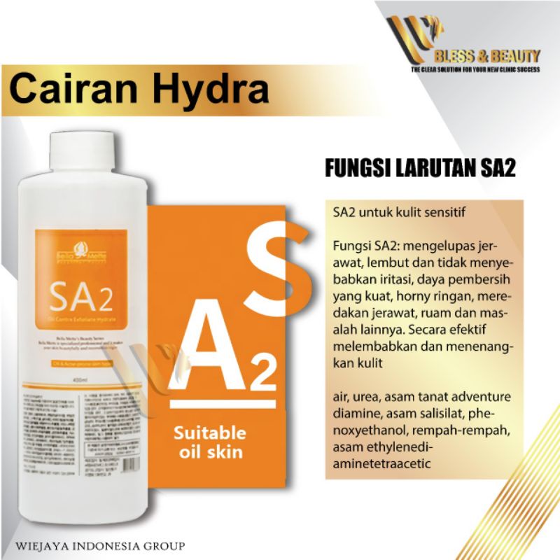 Serum Hydra Peel Cairan Hydrapeel Facial Termurah AS1 AO3 SA2 Oxygen Spray Dermabrasion Original 400ml