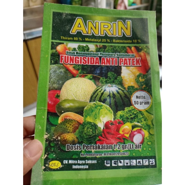 ANRIN FUNGISIDA ANTI BULAI, ANTI PATEK, ANTI POTONG LEHER