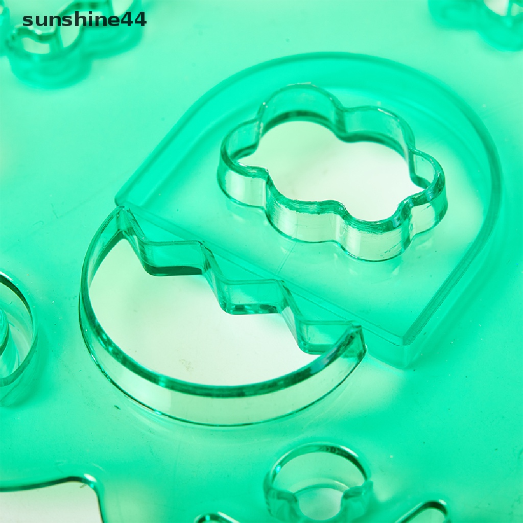 Sunshine 3Pcs Cetakan Nasi Bentuk Ekspresi Wajah Kartun DIY