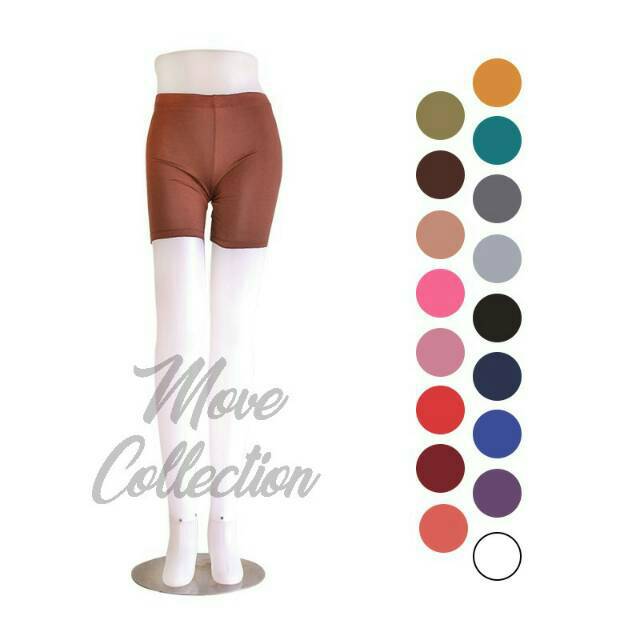 Short Pants/legging pendek Spandek Jersey Licin hotpants Daleman Melar Nyaman