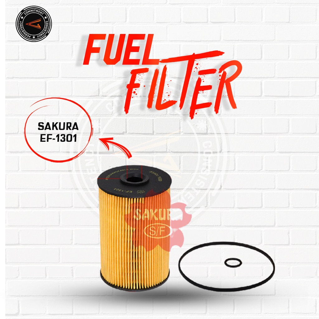 Sakura Fuel Filter EF-1301 / EF1301/ Sakura Filter Oli - Hino Kobelco VH23304EV110