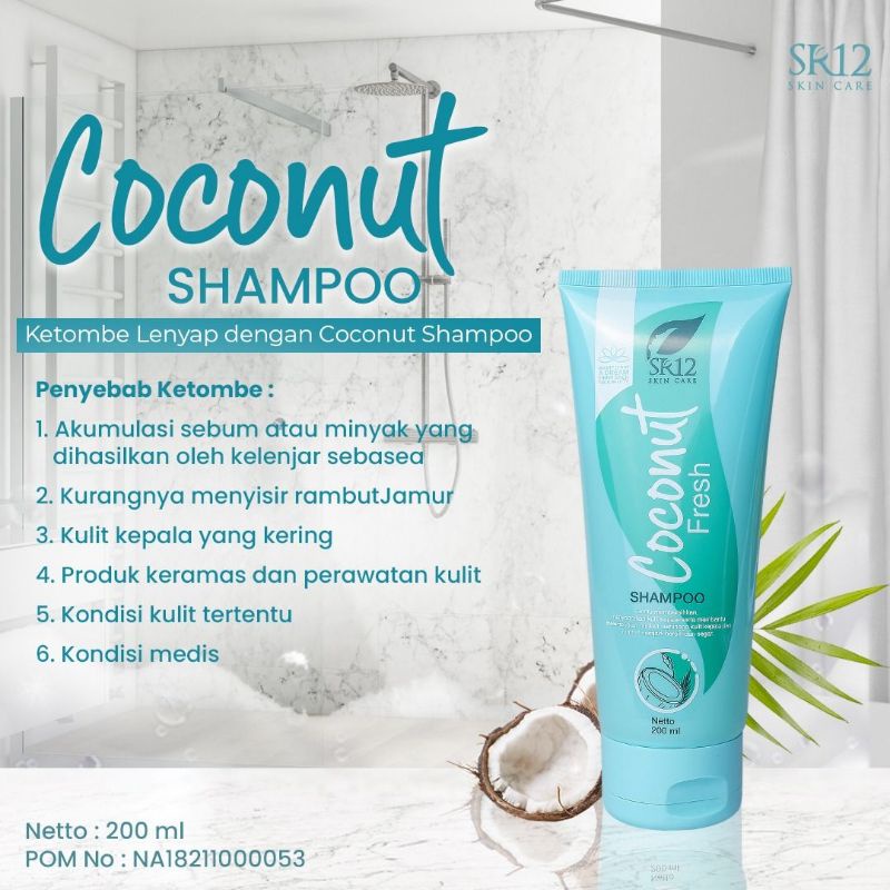 COCONUT FRESH SHAMPOO SR12 / SAMPO KELAPA / SHAMPO ANTI DANDRUFF