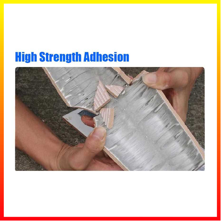 Lakban Aluminum Foil Resistensi Temperatur Tinggi Tahan Air Butyl Waterproof Adhesive Tape 5 m - 7ROT6VSV