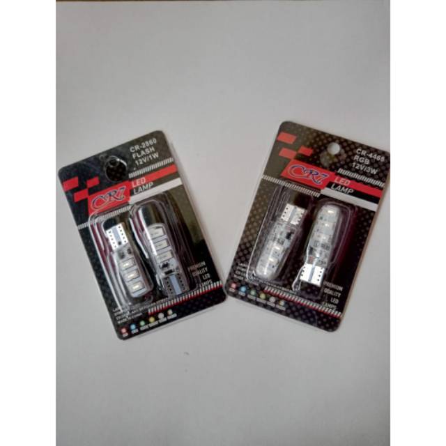 Lampu kota LED kedip warna biru