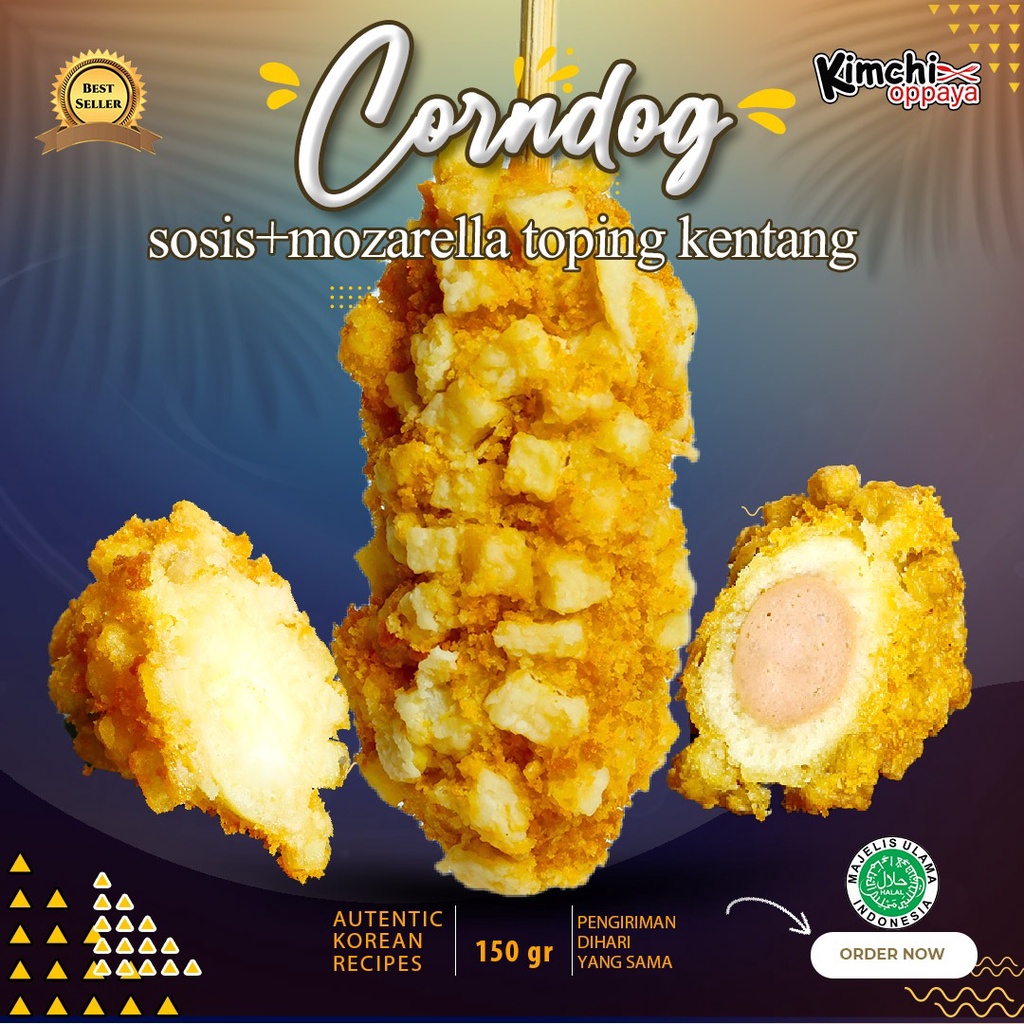 

Corndog Tepung dengan Balutan Kentang isi 1pcs ( frozeen food )