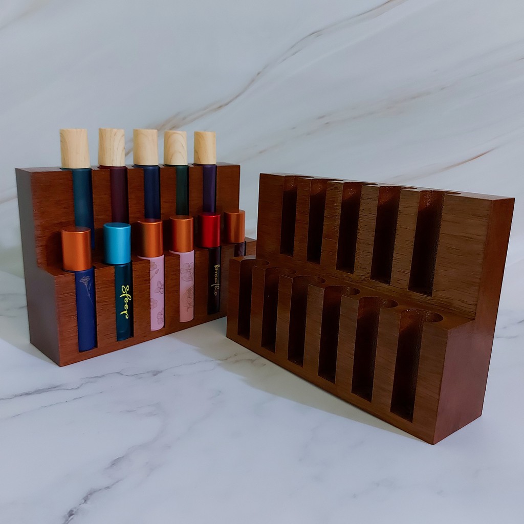 Rak parfum / rak botol roll on / rak oil / rak kayu accesories