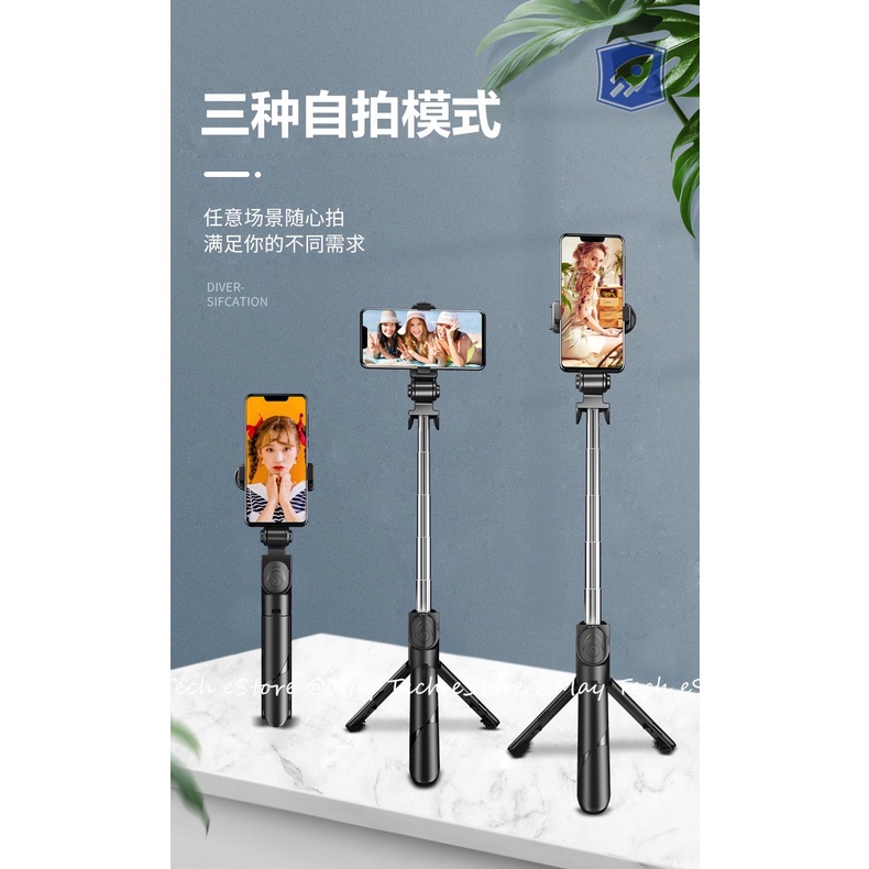 XT02 XT02P Bluetooth Tripod Wireless Remote / Tongsis Selfie Stick Vlog Live