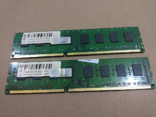 Ram pc 4gb ddr3 V-Gen pc 12800 - ram pc 4gb vgen