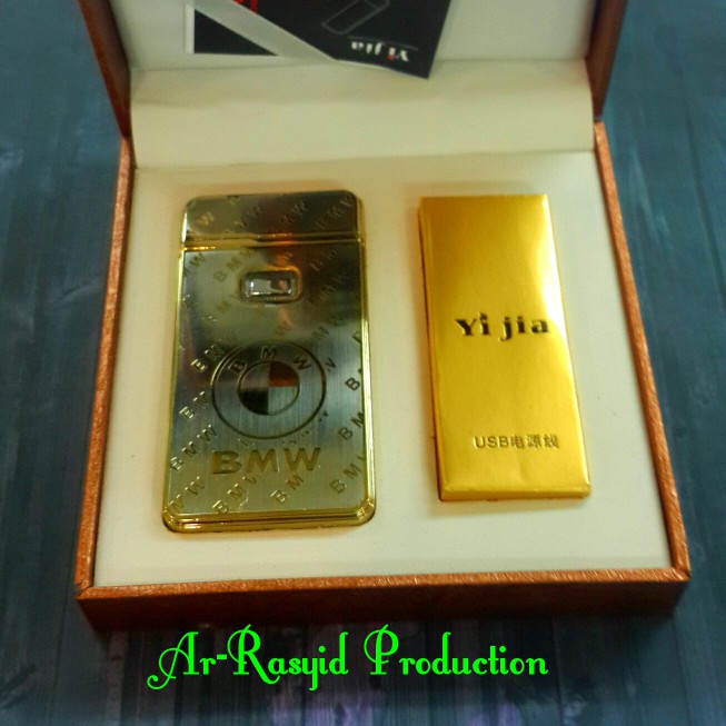 Promo Terbaru Korek Api Elektrik Yi Jia Smoking Set USB Lighter 8864