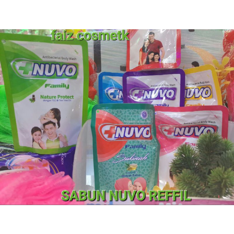 SABUN NUVO CAIR 60ML/NUVO BODY WASH REFILL 60ML(BPOM) MURAH