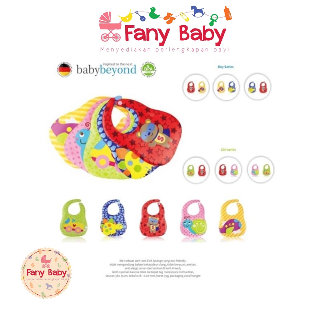 BABY BEYOND ECO EVA BIB 2PK [ BB1025 ]