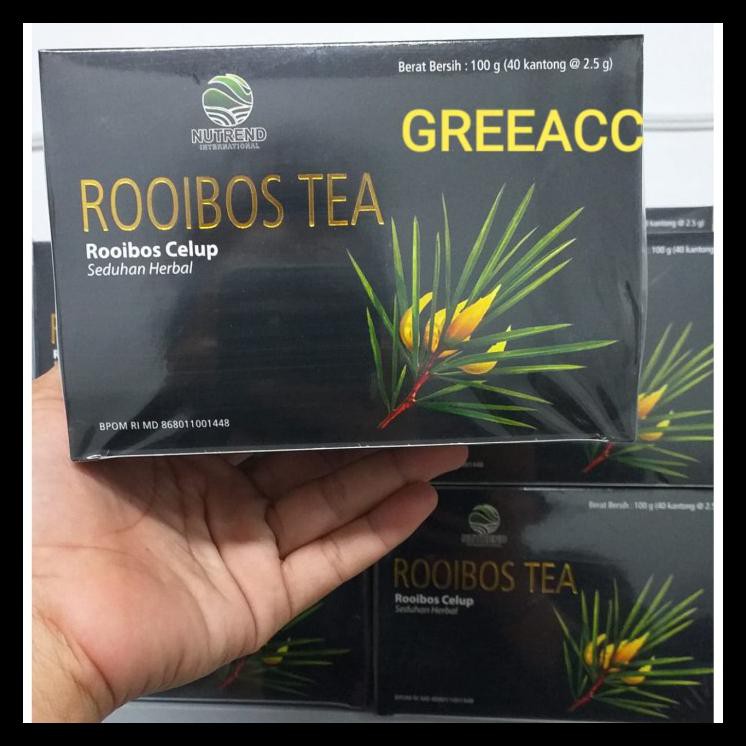 TERMURAH Nutrend Rooibos Tea Teh Celup Herbal 40 Kantong Roibos