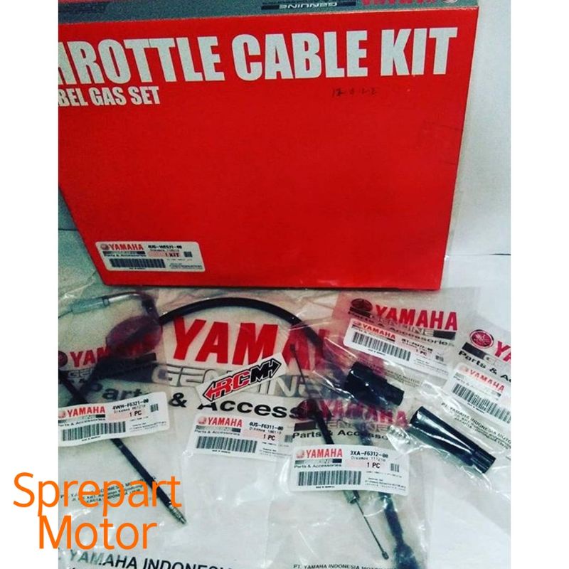 Kabel Selang Gas Older Gas Set Yamaha Fiz R FizR Force 1 Orisinil YGP 3XA