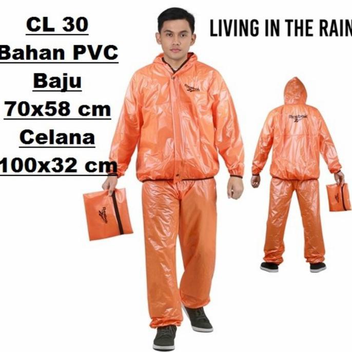 SAUNA SUIT JAKET JOGING JAS HUJAN - Putih