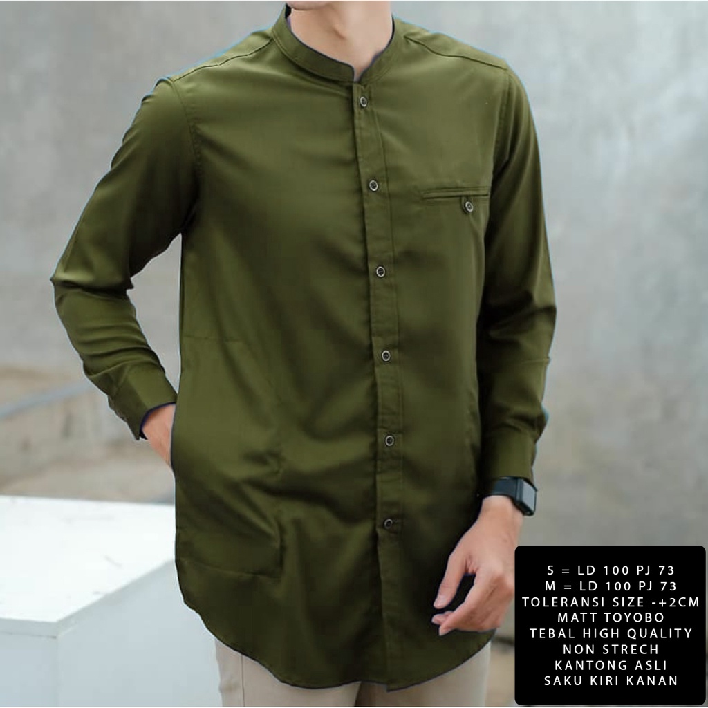 Rabbani Kemko Ammar Pdk /Koko Lengan Pendek/ Koko Dewasa Baju Koko Muslim Arto Bahan Toyobo Size S M