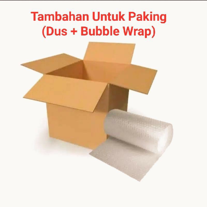 

Packing Ekstra Aman ( Kardus + Bubble Warp & Lakban)