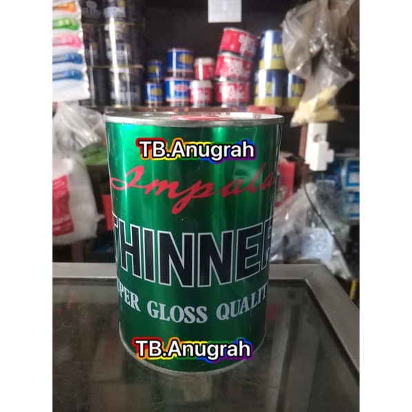 THINNER IMPALA 1 LITER SUPER GLOSS QUALITY TINER TINNER THINER PENGENCER CAT MINYAK KAYU BESI