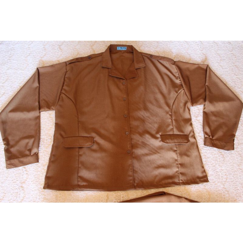 Setelan Seragam Khaki Atasan Kemeja dan Bawahan Celana