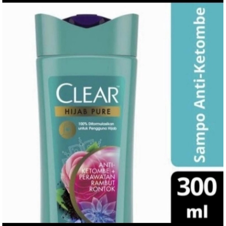 CLEAR Shampoo Hijab Pure Anti Ketombe & Anti Rontok 300ml 300 ml 320ml