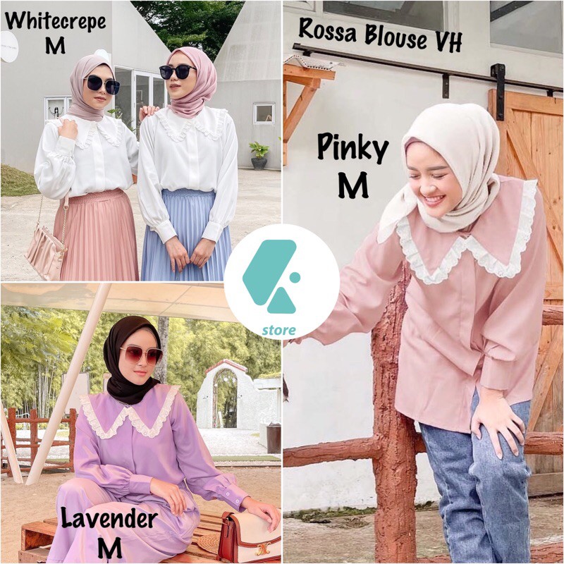 ROSSA BLOUSE BY VANILLA HIJAB | ATASAN WANITA | BLOUSE MUSLIM | FASHION WANITA