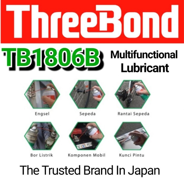 Threebond 1806B Lubricant Spray Pelumas Pembersih Serbaguna Anti Karat