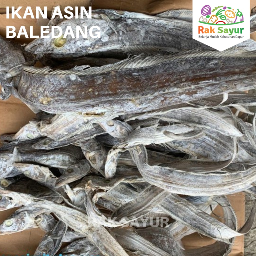 

Ikan Asin Baledang 100gr Layur Asin Padang