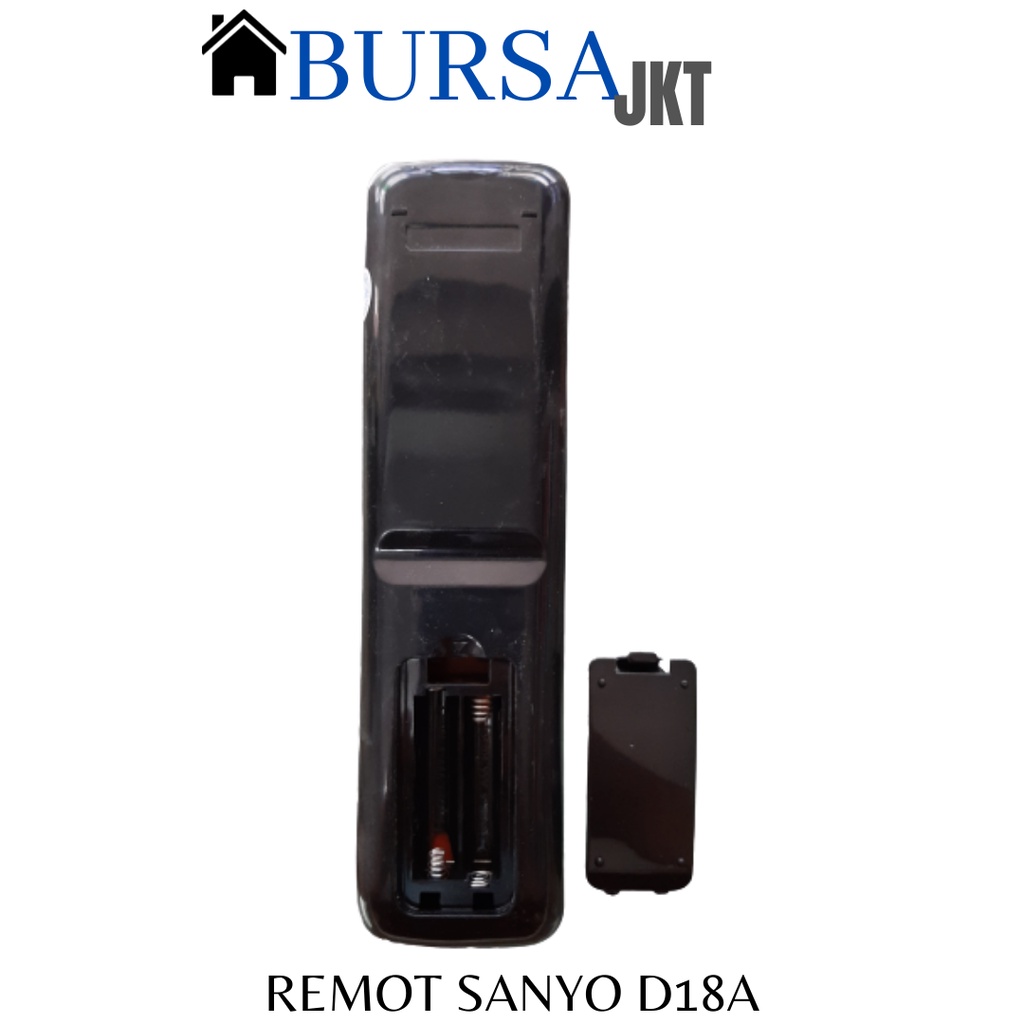 REMOTE TV SANYO TABUNG LCD LED HITAM D18A