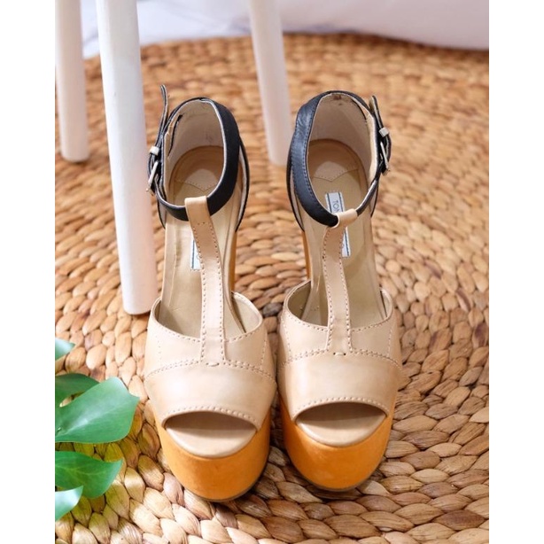 TONY BIANCO WEDGES PLATFORM HIGH HEELS/HEELS WANITA/SEPATU HAK TINGGI/SEPATU WANITA
